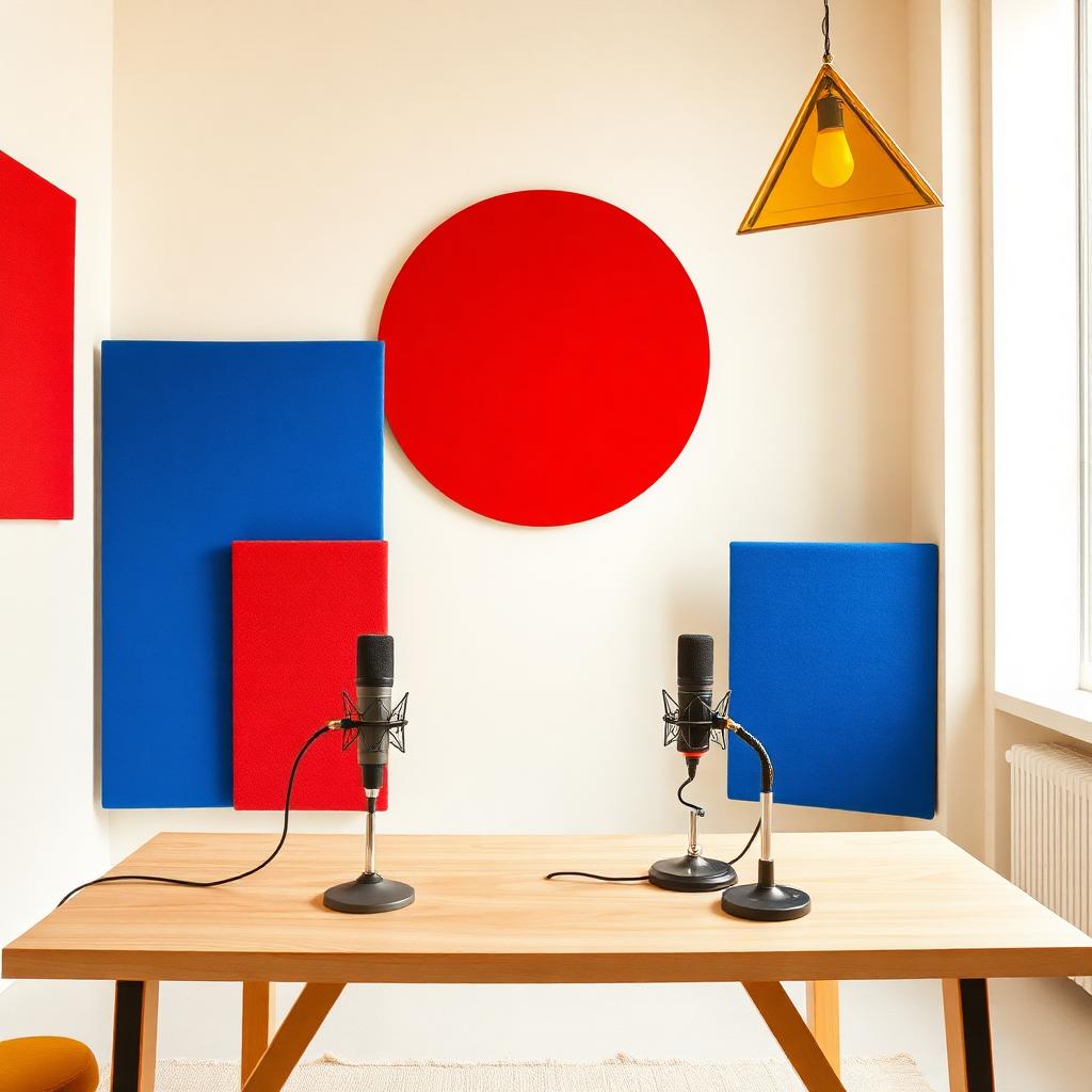 Interiér editorial podcast studia Kruh v Praze